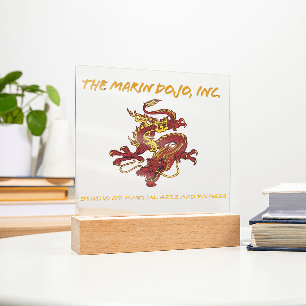 Business Printed Square Acrylic Plaque- Dojo 85