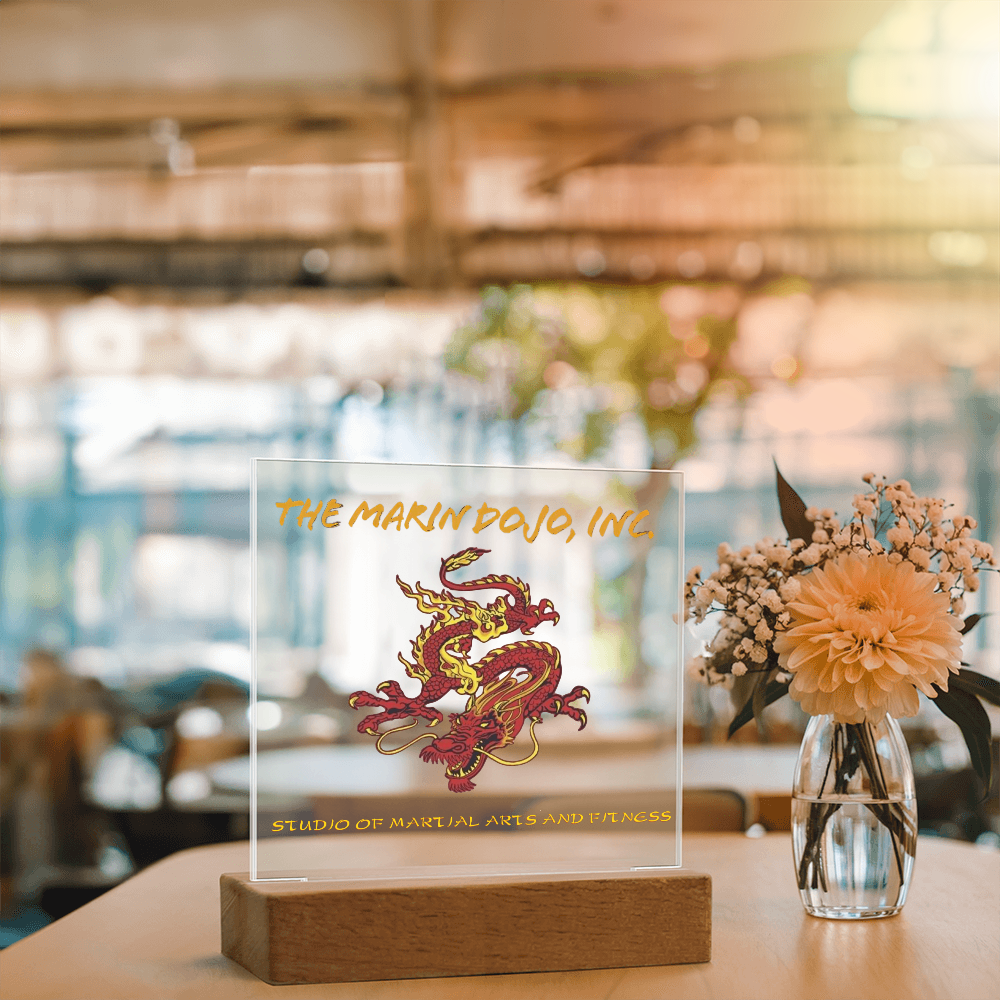 Business Printed Square Acrylic Plaque- Dojo 85