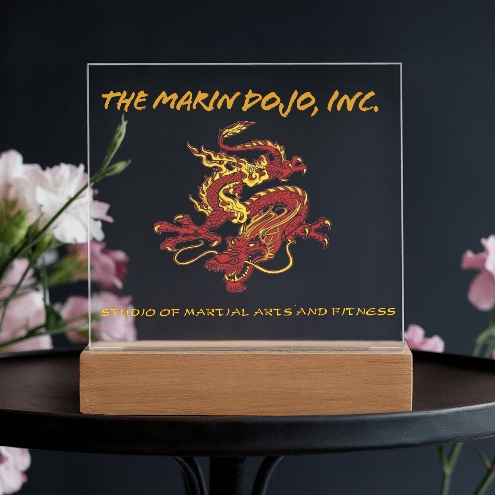 Business Printed Square Acrylic Plaque- Dojo 85