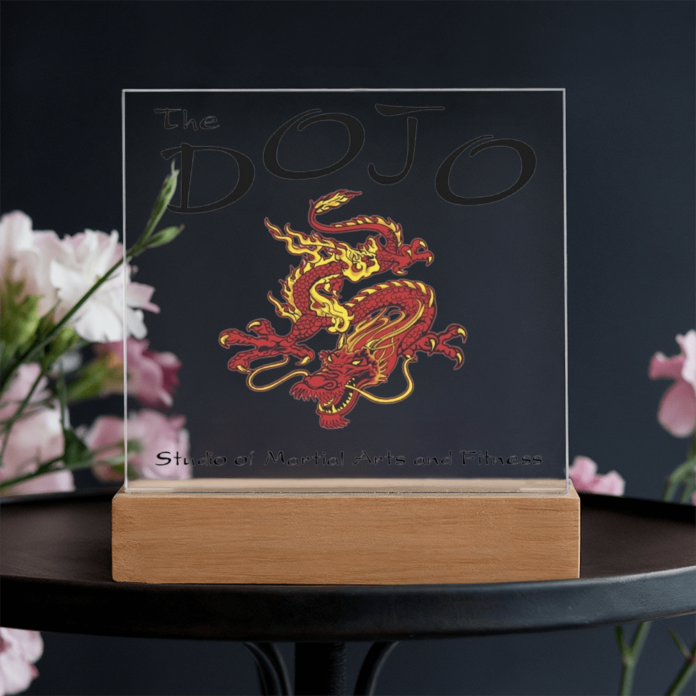 Business-Corporate Lighted Square Showcase Plaque-The Dojo 84