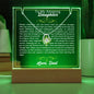 To My Daughter-Braver Than You Believe-Personalized this Keepsake 7 LED Light Acrylic Bundle,featuring a Square Acrylic and the beautiful Forever Love Necklace 45 - Essential Home Zone Essential Home Zone Jewelry To My Daughter-Braver Than You Believe-Personalized this Keepsake 7 LED Light Acrylic Bundle,featuring a Square Acrylic and the beautiful Forever Love Necklace 45