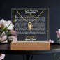 To My Daughter-Braver Than You Believe-Personalized  Keepsake  Acrylic and Forever Love Necklace 45