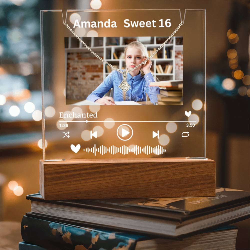 To My Daughter-Personalized  Keepsake  Acrylic and Alluring Necklace 215