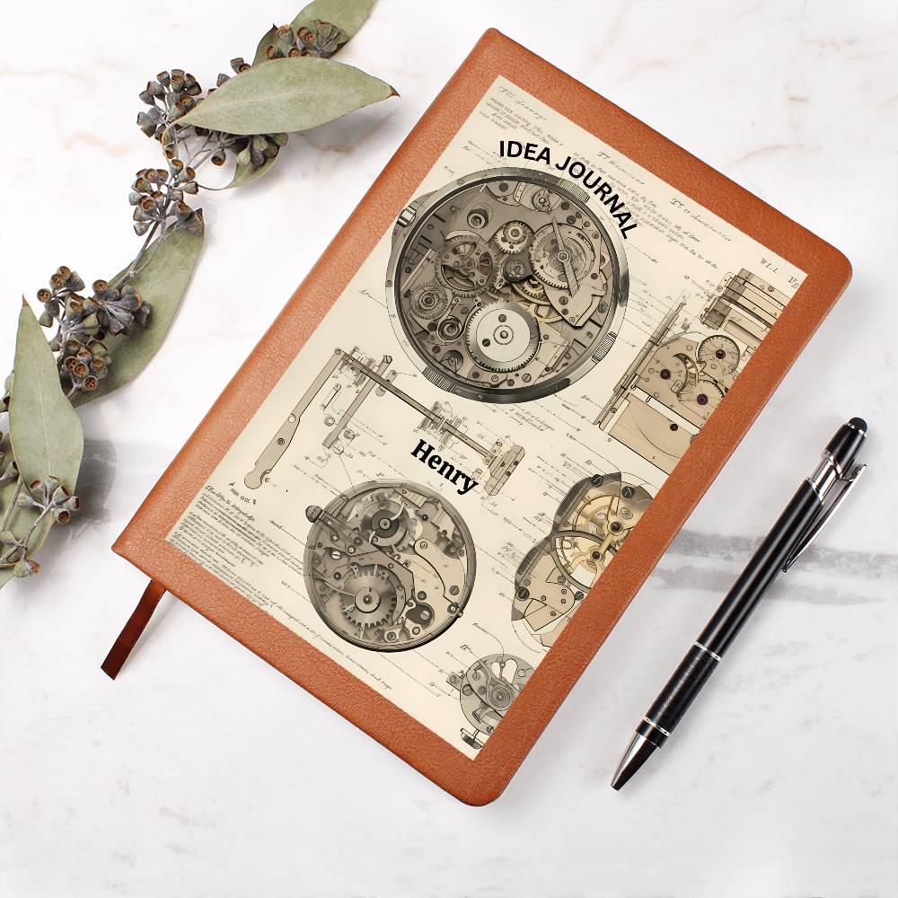 Graphic Leather Journal– Premium Idea Book (32)