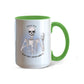 7 Colors Accent Mugs-Personalized Skeleton Coffee Addict Mug
