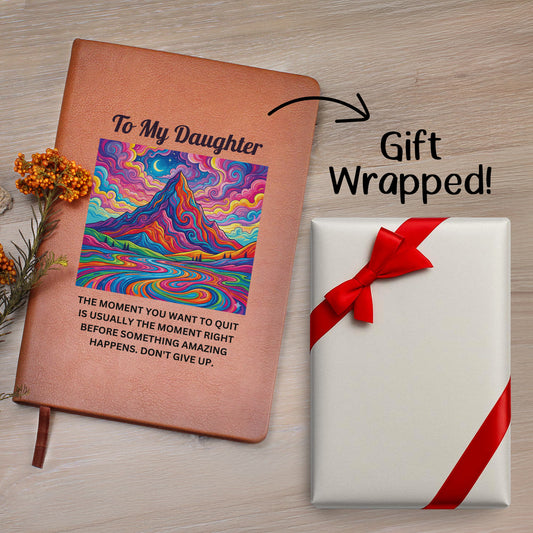 Graphic Journal with Free Gift Wrap-Motivational