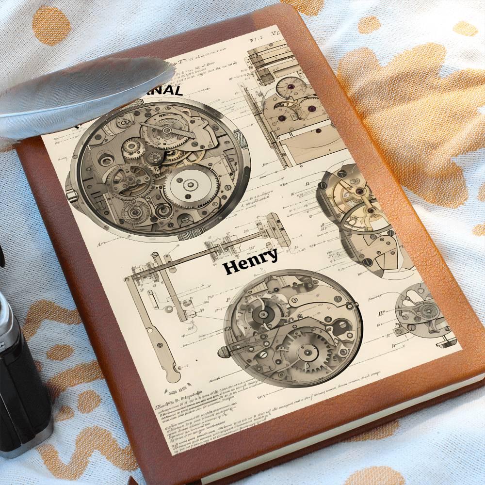 Graphic Leather Journal– Premium Idea Book (32)