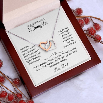 Daughter – Interlocking Heart Necklace  (86)