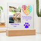 Acrylic Square Plaque- Pet Personalized Memorial