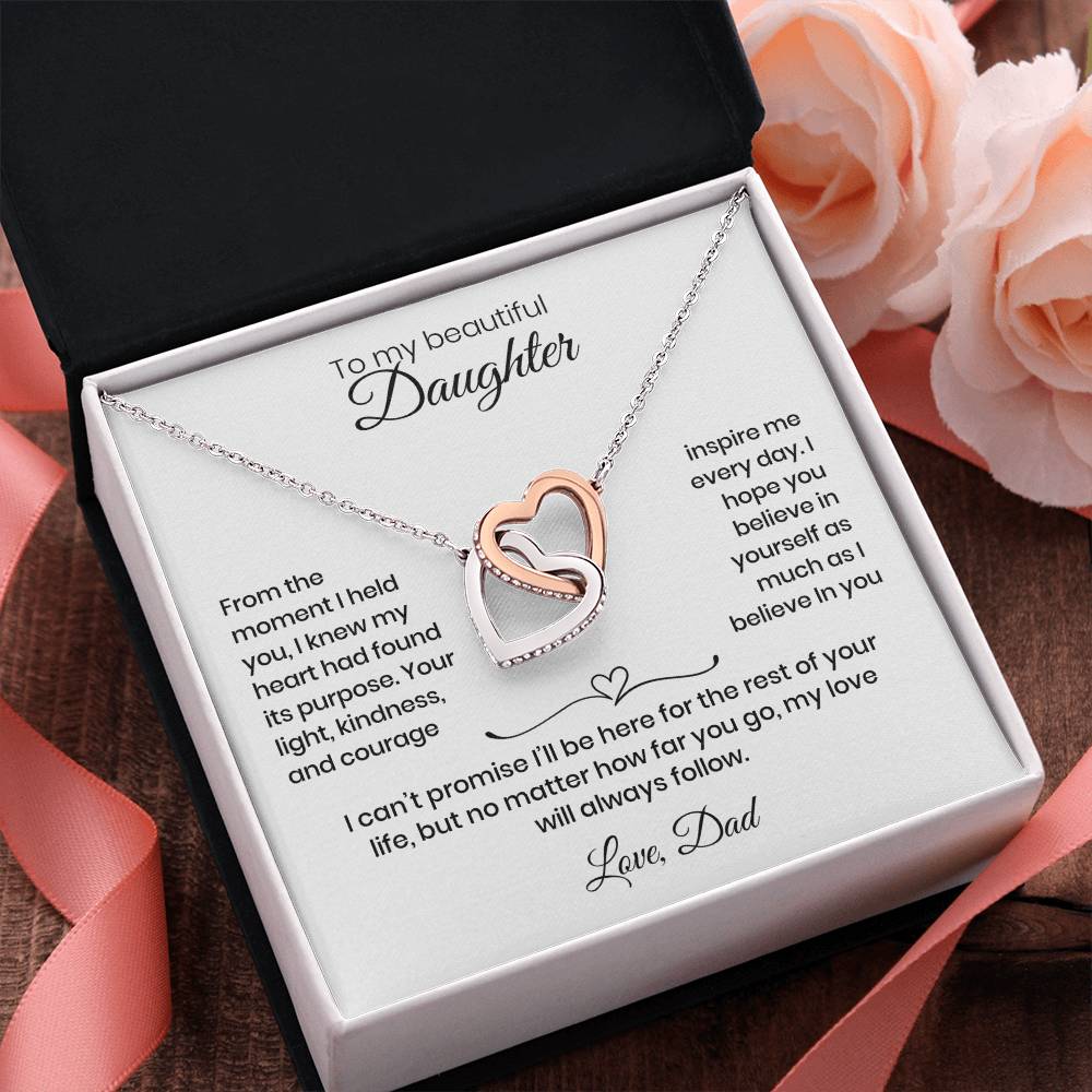Daughter – Interlocking Heart Necklace  (86)