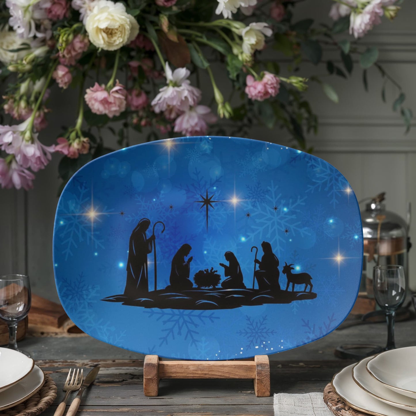 10”x14” Platter-Nativity Holiday (7)