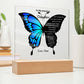 Blue Butterfly  Acrylic Plaque – To My Daughter (From Dad)