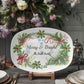 10”x14” Platter-Personalized Merry & Bright Holiday