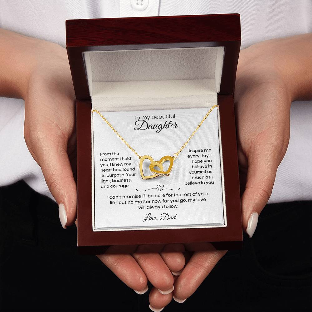 Daughter – Interlocking Heart Necklace  (86)