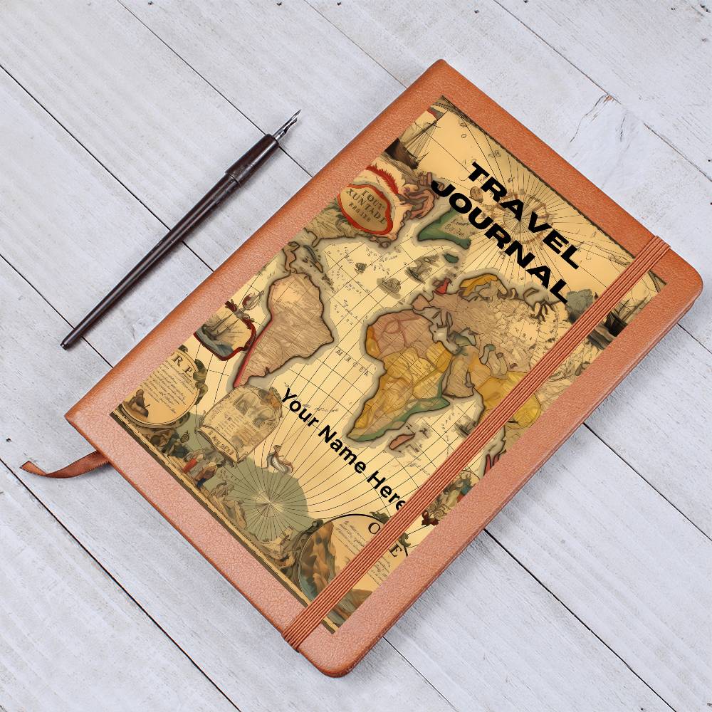 Graphic Leather Journal– Meaningful Gift Journal for him