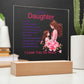 Mother to Daughter Acrylic Plaque – Meaningful Sentimental Gift,