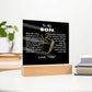 Acrylic Square Plaque-Son Religious-Personalized "From"