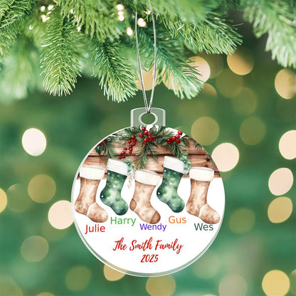 Family Stocking-Personalized Acrylic Ornament (57)
