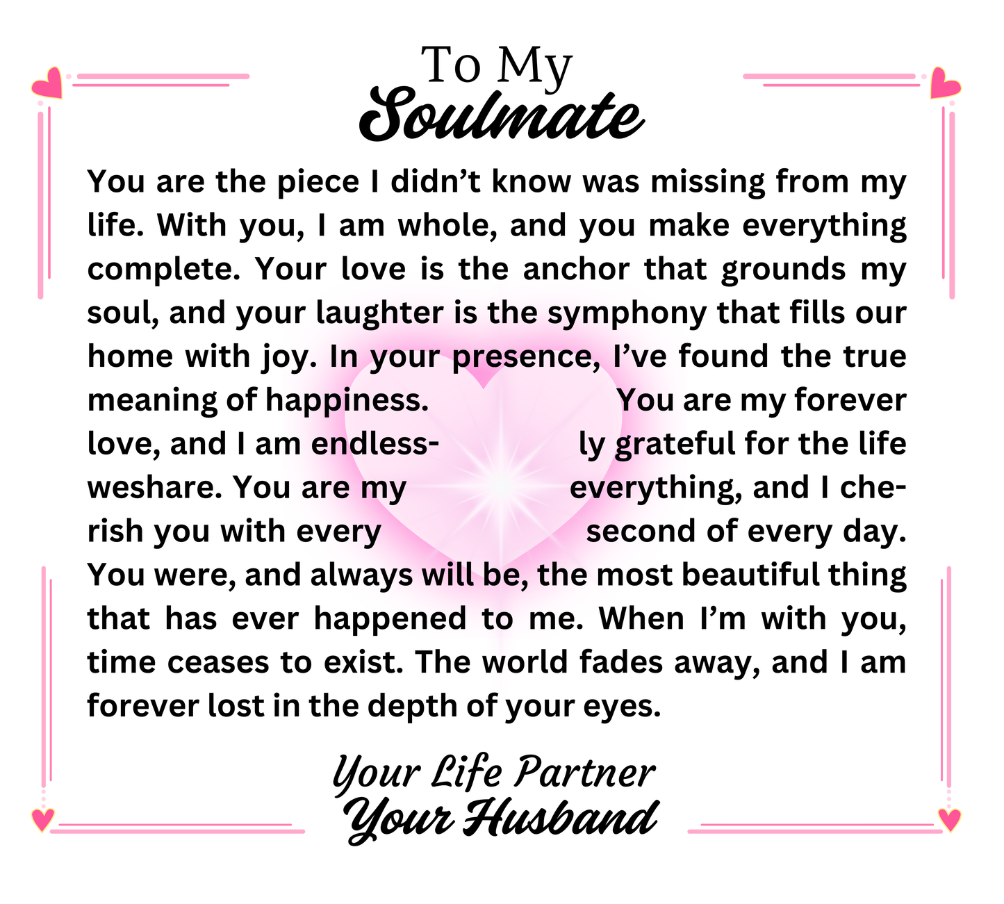 To My Soulmate-Missing Piece-Personalized this Keepsake 7 LED Light Acrylic Bundle,featuring a Square Acrylic and the beautiful Forever Love Necklace 18 - Essential Home Zone Essential Home Zone Jewelry To My Soulmate-Missing Piece-Personalized this Keepsake 7 LED Light Acrylic Bundle,featuring a Square Acrylic and the beautiful Forever Love Necklace 18