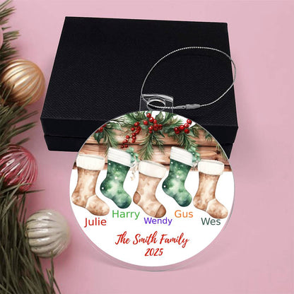 Family Stocking-Personalized Acrylic Ornament (57)