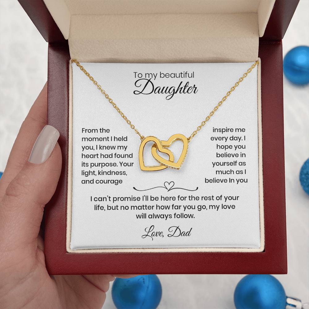 Daughter – Interlocking Heart Necklace  (86)