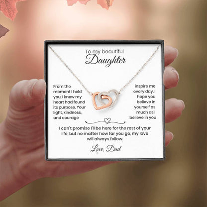 Daughter – Interlocking Heart Necklace  (86)