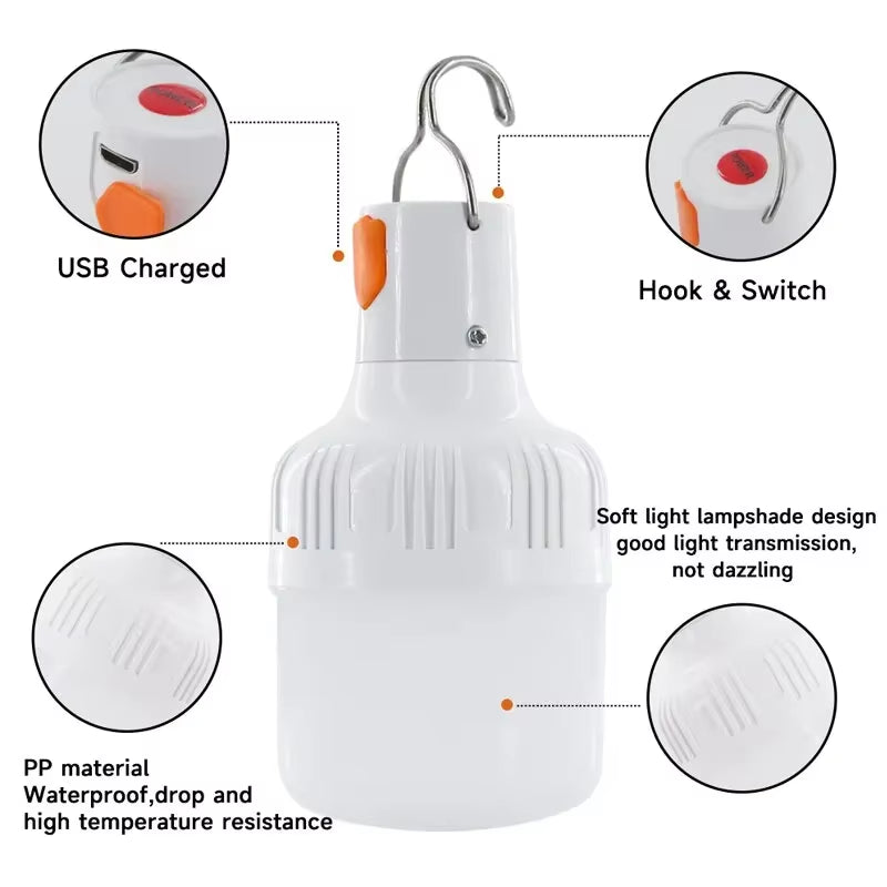 Outdoor USB Rechargeable LED Lamp   