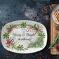 10”x14” Platter-Personalized Merry & Bright Holiday