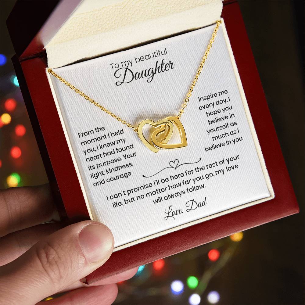 Daughter – Interlocking Heart Necklace  (86)