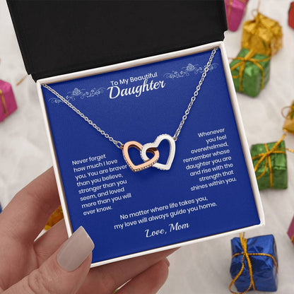 Daughter – Interlocking Heart Necklace (86)