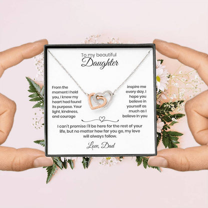 Daughter – Interlocking Heart Necklace  (86)