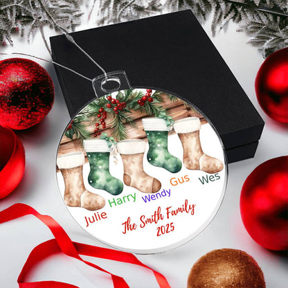 Family Stocking-Personalized Acrylic Ornament (57)