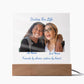 Acrylic Square Plaque-Personalized Besties