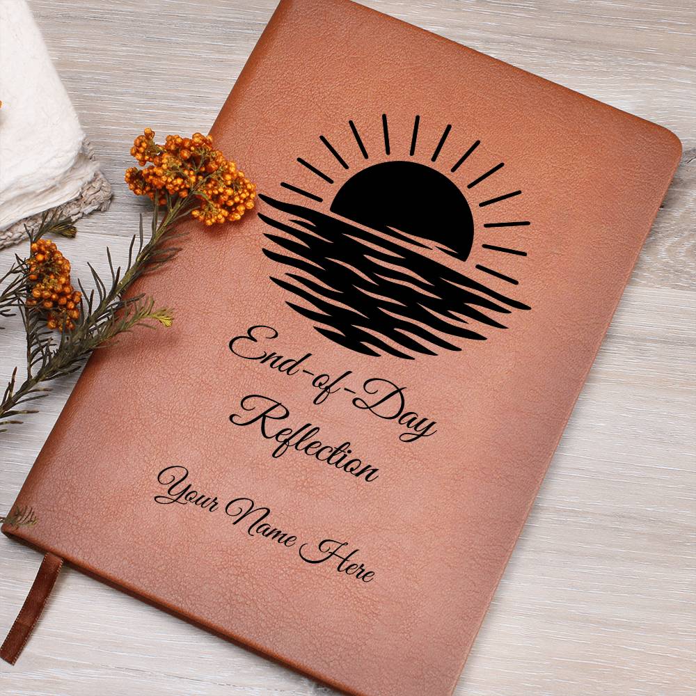 Graphic Leather Journal-Personalized Self Discovery