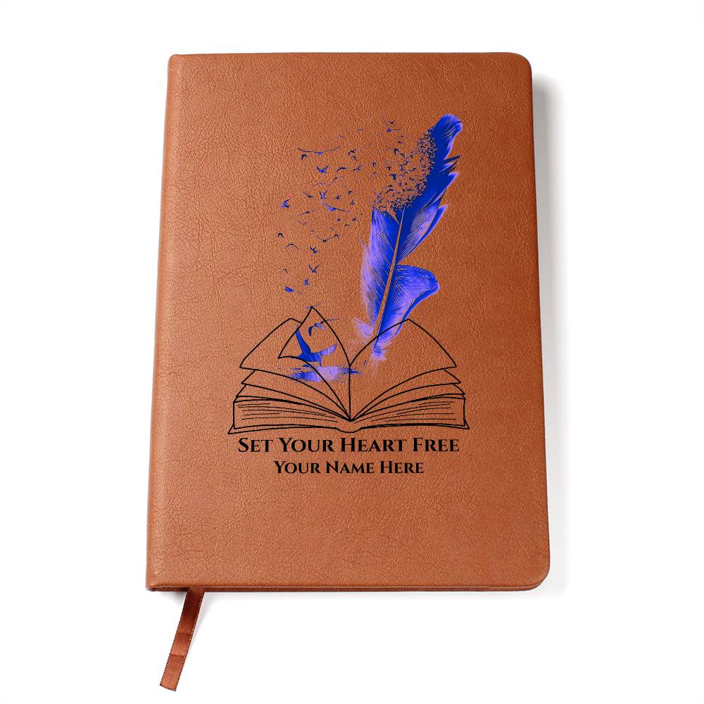 Graphic Leather Journal-Personalized Self Discovery