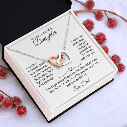 Daughter – Interlocking Heart Necklace  (86)