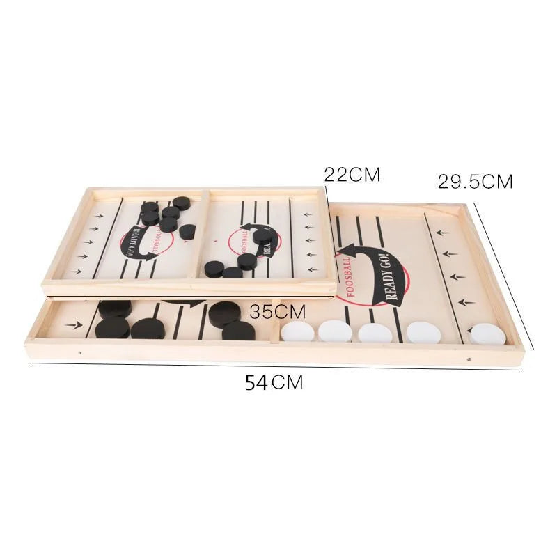 Table Hockey Paced Sling Puck Board Game, fast Sling Puck Game,Party Game,Adult Child Family Game 