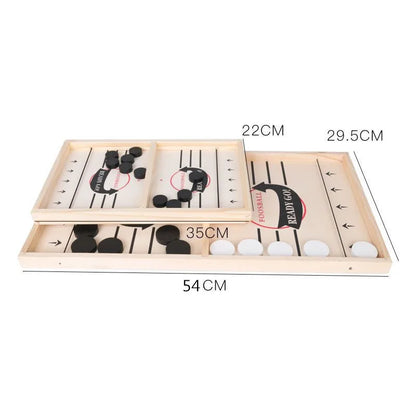 Table Hockey Paced Sling Puck Board Game, fast Sling Puck Game,Party Game,Adult Child Family Game 