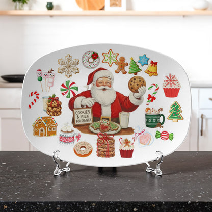 10”x14” Platter-Santa's Treat Holiday
