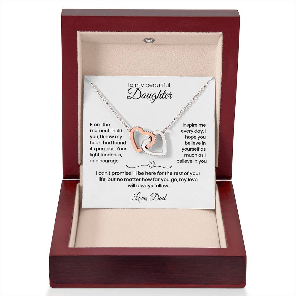 Daughter – Interlocking Heart Necklace  (86)