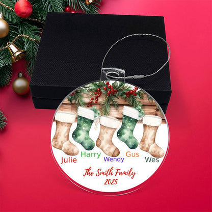 Family Stocking-Personalized Acrylic Ornament (57)