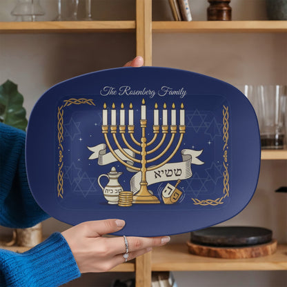 10”x14” Platter-Personalized Hanukkah Holiday (16)