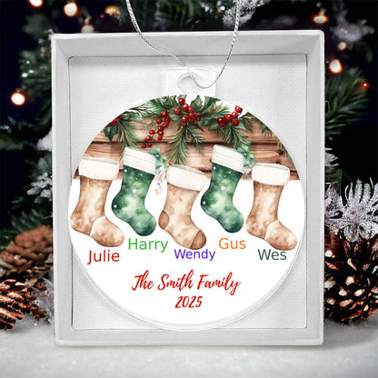 Family Stocking-Personalized Acrylic Ornament (57)
