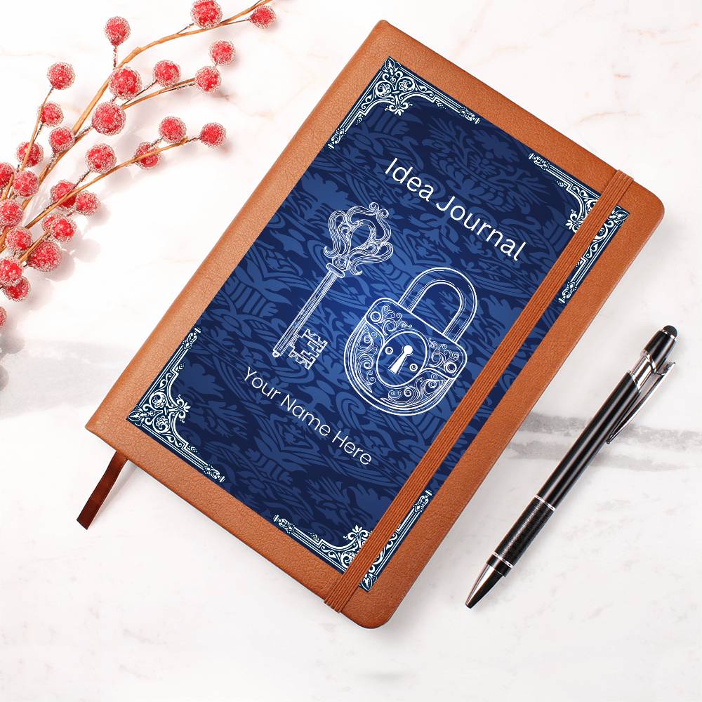Graphic Leather Personalized Journal for Ideas