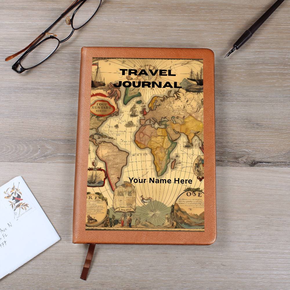 Graphic Leather Journal– Meaningful Gift Journal for him