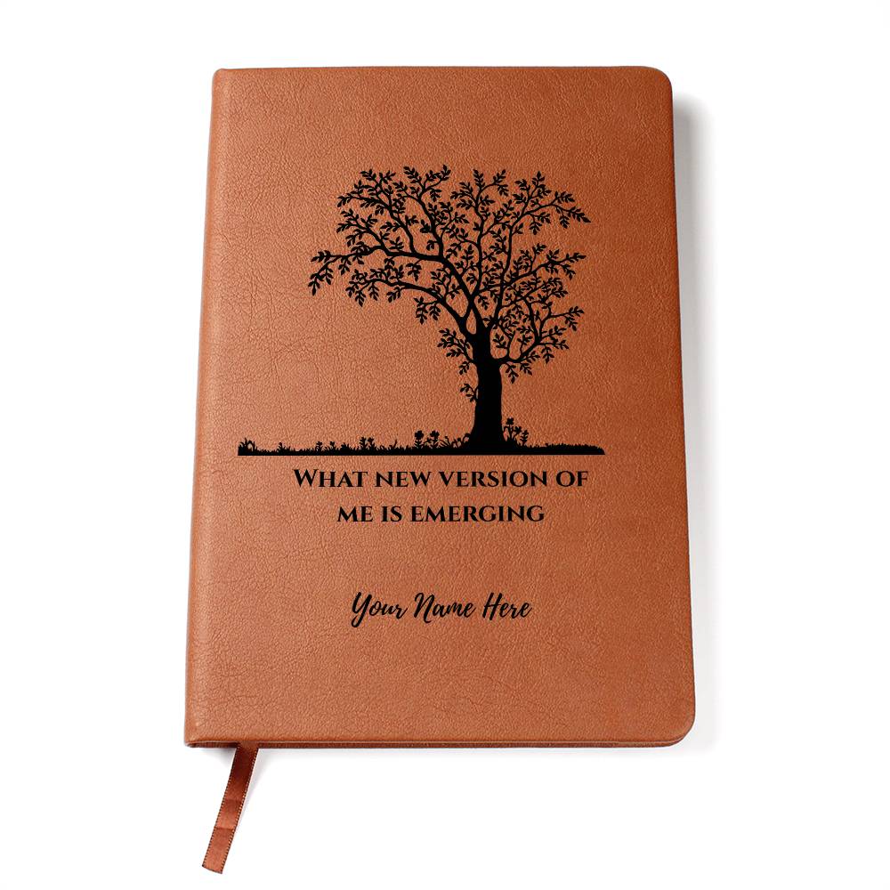 Graphic Leather Journal-Personalized Self Discovery