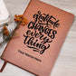 Graphic Leather Gratitude Journal – Personalized with Name