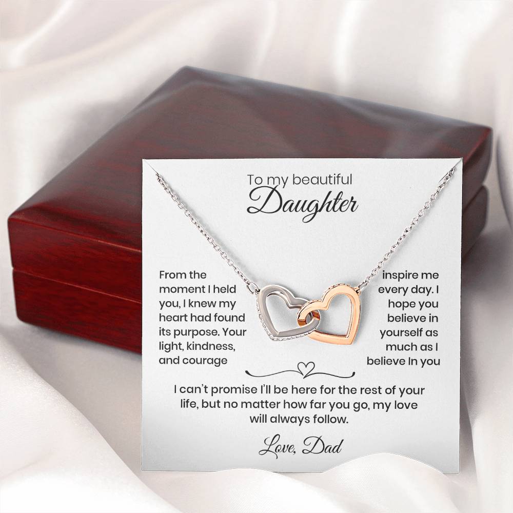 Daughter – Interlocking Heart Necklace  (86)