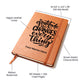 Graphic Leather Gratitude Journal – Personalized with Name