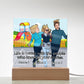 Acrylic Plaque – Personalized Best Friends – Transform Your Photo into Cartoon Style